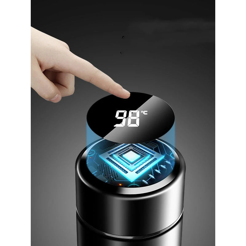 Garrafa térmica 500ML Inteligente com visor de LED e marcador de temperatura